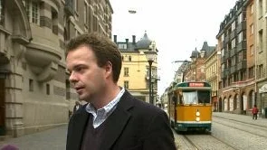 Arbetsmarknadsministern presenterade kollegan Anders Borgs budget i Norrköpings rådhus igår.
Foto: Janne Forsby