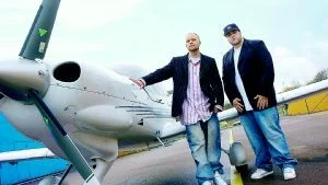 Mattias Lundin "DJ Dainja" och Marko Purgaj "Dj Confuze" vill bjuda sina klubbesökare på en musikalisk resa bortom Norrköpings gränser.Foto: Daniel Pedersen