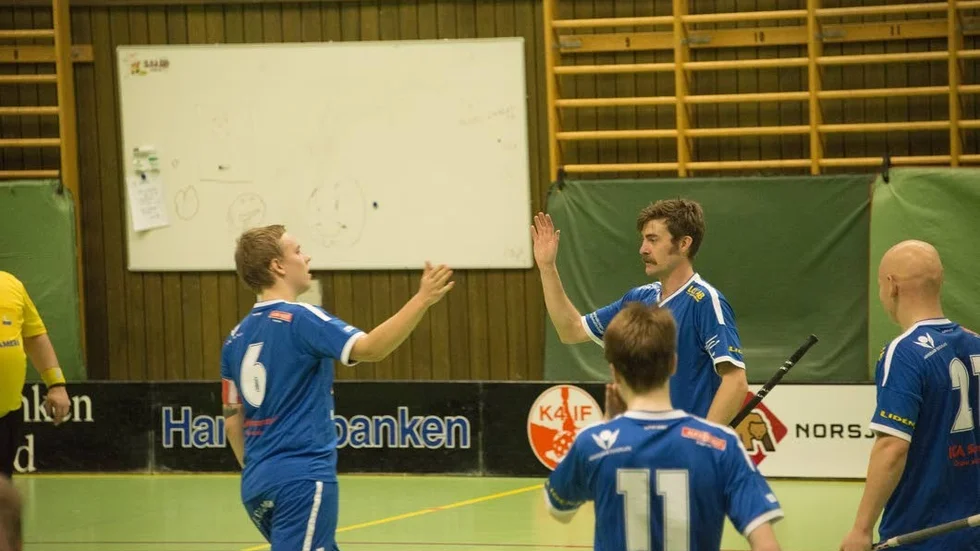 Målgörare. Patrik Gradelius gjorde ett mål i början av matchen.