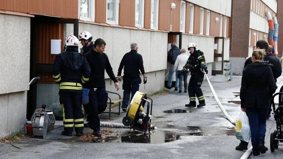 Släckningsarbetet av branden i lägenheten efter Trädgårdsgatan gick snabbt. Lägenheten var liten.