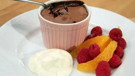 Den bästa chokladfondanten.