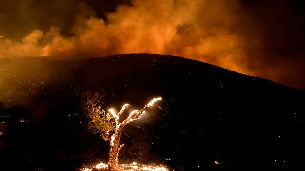 Skogsbrand i Kalifornien i början av september. Signaturen ABC skriver om extremväder i USA.