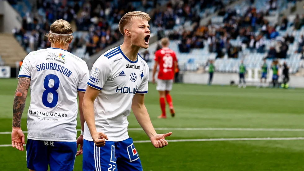 Andri Gudjohnsen gjorde sitt första mål i allsvenskan senast mot Kalmar FF.