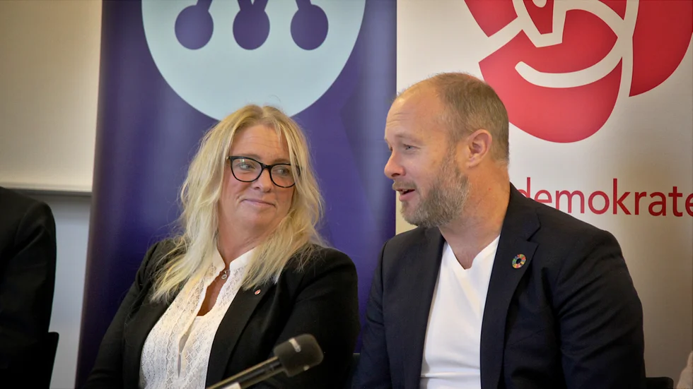 Meit Fohlin (S) och Andreas Unger (M) från det politiska styret på Gotland.