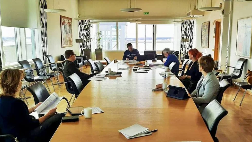 Kristedemokraternas höll sitt årsmöte i Luleå. Från vänster Anette Asplund, Niklas Kempainen, Malin Viklund och Sara Önneby Nordström.