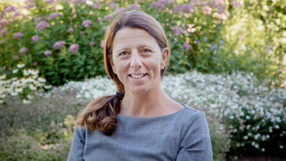 "På långfredagen visar vi hela dagen", säger Jenny Holgersson på Fastighetsbyrån Gotland.
