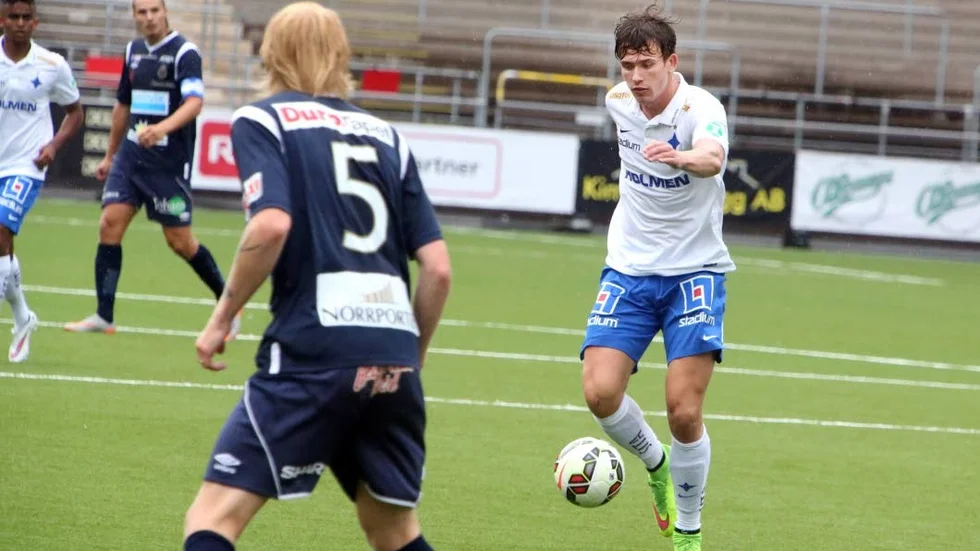Målskytt och pigg. Òlafur Karl Finsen har gjort ett positivt intryck under sitt provspel. Mot Gefle satte islänningen ett mål.