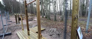 Nytt utegym i Vrinneviskogen