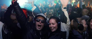 Stort tryck på tyst disco