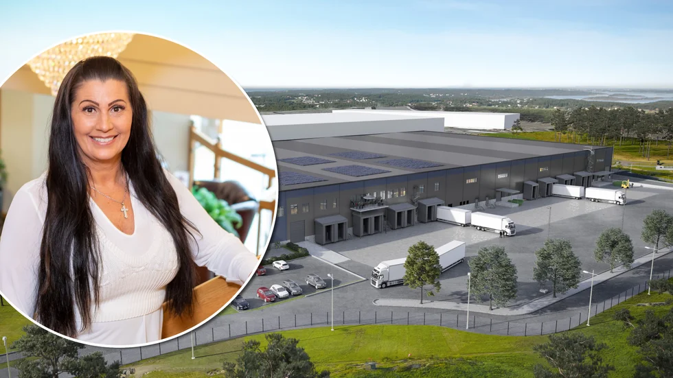 Så här är det tänkt att den nya logistiklokalen som Sellpy ska hyra i Rosersberg kommer att se ut. Annika Persson är ägare och vd på Kilenkrysset Sweden AB.
