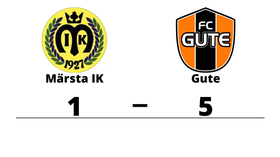 Märsta IK förlorade mot FC Gute