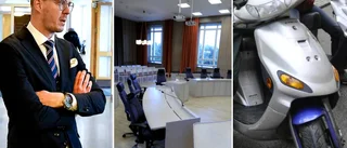 Anklagas för att ha misshandlat mopedist • Pojken ramlade av – började blöda • ”Slet i kläder, sparkade mot mopeden” • Advokatens kritik: ”Det är svagt”