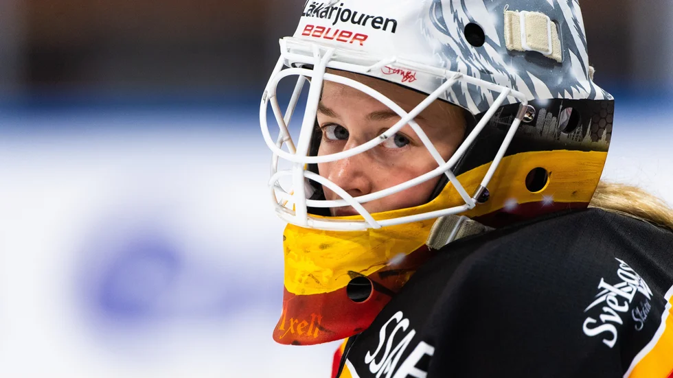 Luleås målvakt Frida Axell.