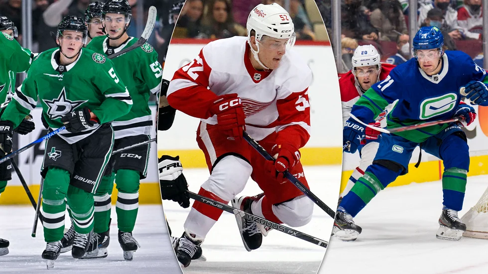 Nils Lundkvist, Jonatan Berggren och Nils Höglander gjorde alla poäng i nattens träningsmatcher i NHL.