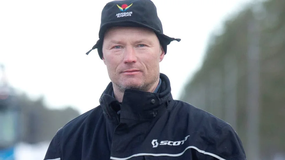 Patrik Lundgren, ordförande för Östra Kikkeajure sameby, har godtagit och skrivit avtal med bolaget som bygger banan. (Arkivbild)