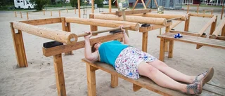 Nytt utegym för både campare och Pitebor
