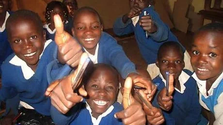 Projektresan till Kenya kunde bli verklighet tack vare ett nära samarbete med den svenska föreningen Kisumu som bland annat startat en skola för föräldralösa barn i byn Kabondo. Dessutom har eleverna från Kunskapsgymnasiet fått ett stipendie från Sida. Foto: Privat