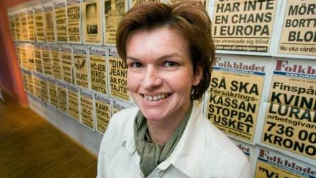 Krigar vare sig mot män i uniformer eller passiva sossar, försäkrar centerns Karin Jonsson, som efterlyser en mer tidenlig polisstyrelse. Foto: Niclas Sandberg/arkiv