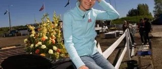 Malin dragplåster i Åbys Horse show