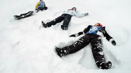 Kanske går det att göra änglar i Vrinnevibacken i helgen. Kanske inte. Foto: Robert Svensson/arkiv