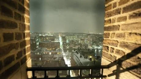 Utsikt över stan, från Rådhustornet.