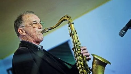 Bernt Rosengren var en av de kända jazzmusiker som Nisse Sandström lockat till festivalen.