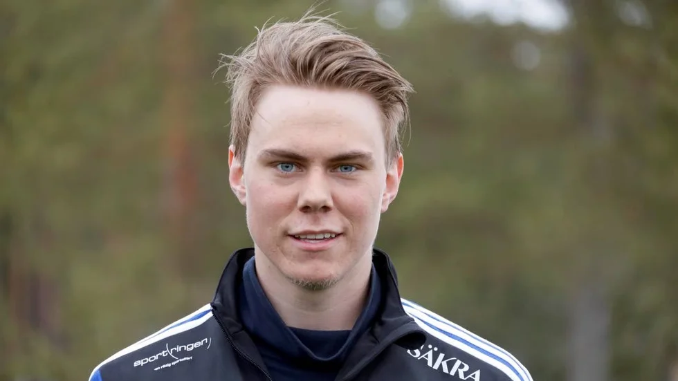 Simon Öberg, Storfors, gjorde två mål mot Alterdalen. (arkivbild) foto:Maria Johansson