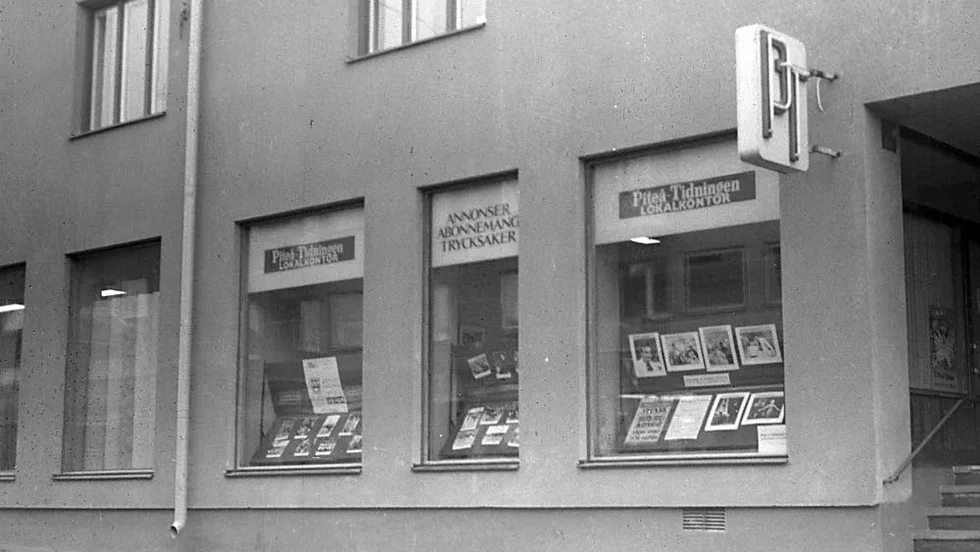 PT:s Älvsbykontor i början av 1960-talet.