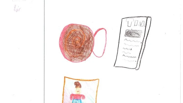 Siri Gustafsson, 8 år har gjort den här fina teckningen.
