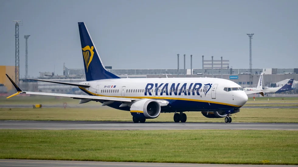 En stökig passagerare tvingade Ryanair att landa i Portugal istället för på Lanzarote. Arkivbild.