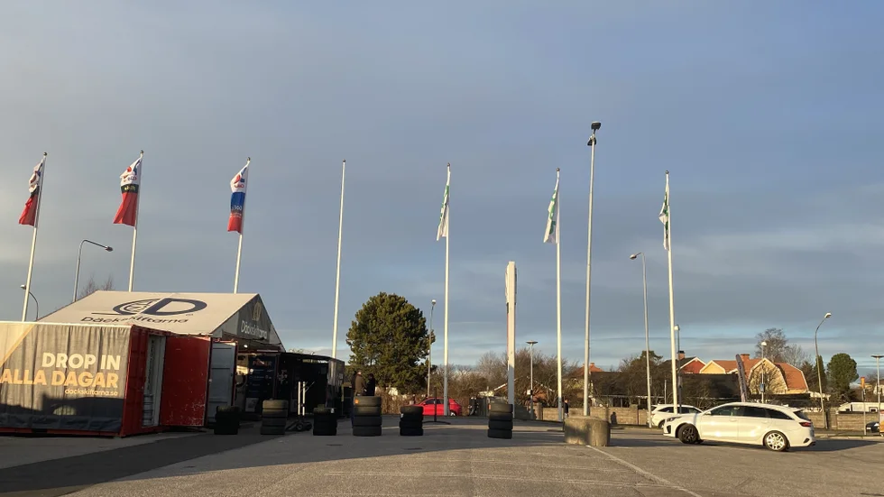 Så här såg det ut vid Tuna Park på tisdagseftermiddagen.