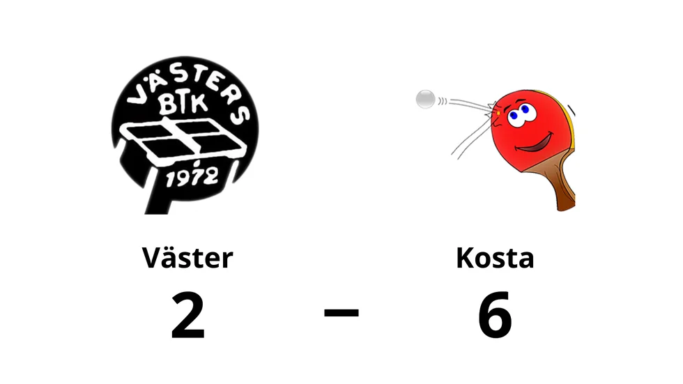 Västers BTK förlorade mot Kosta SK