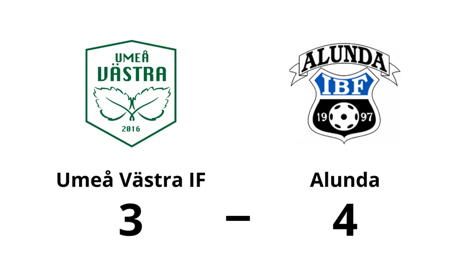 Umeå Västra IF förlorade mot Alunda IBF