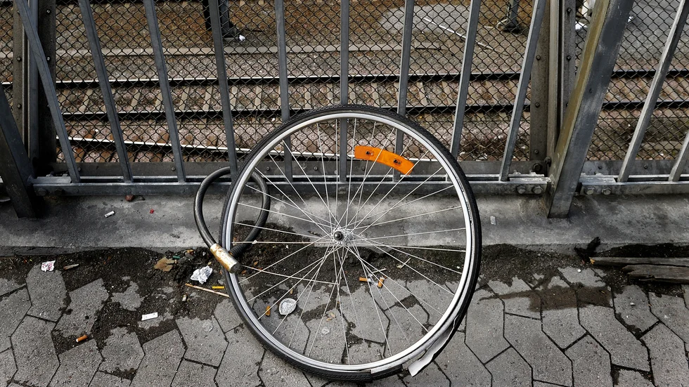 I det här fallet försvann allt utom ett hjul.