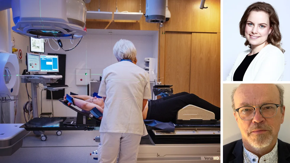 Stephanie Bonn, ordförande Njurcancerföreningen och Roger Henriksson, senior professor och överläkare vid Umeå universitet samt tidigare chef Radiumhemmet, Karolinska, regionalt cancercentrum och rådgivare cancersjukdomar Alivia kommenterar second opinion i cancervåden. (Arkivbild)

