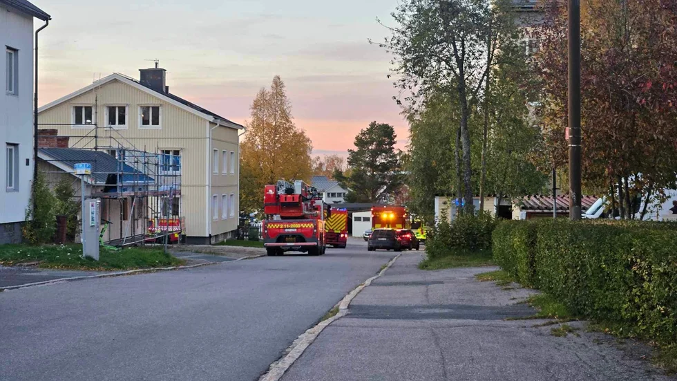 Larmet inkom strax före klockan 18 på tisdagskvällen. 