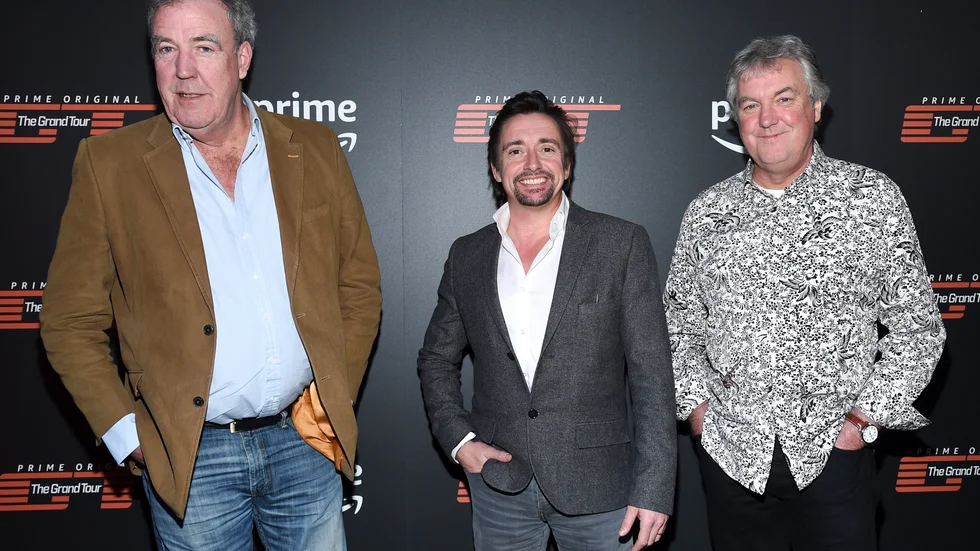 Jeremy Clarkson, Richard Hammond och James May inför att andra säsongen av The grand tour skulle ha premiär på Amazon prime video. Nu har trion kört sina sista mil tillsammans.