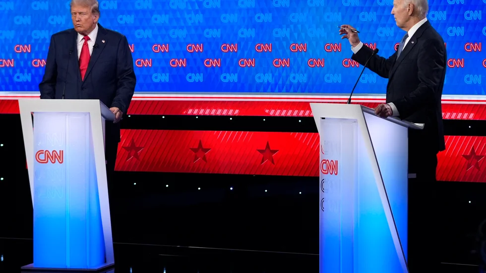 Donald Trump och Joe Biden, här i sommarens debatt inför presidentvalet.