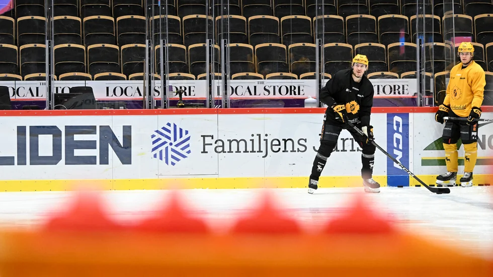 Pär Lindholm testade på is under torsdagen, efter återbudet till Tre Kronor, och hoppas att det ska vara "lugnt" till omstarten nästa vecka.