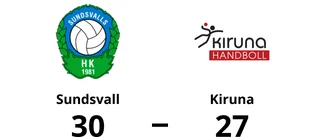 Kiruna besegrades på bortaplan av Sundsvall