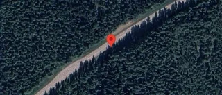 Lastbil i singelolycka utanför Lövånger