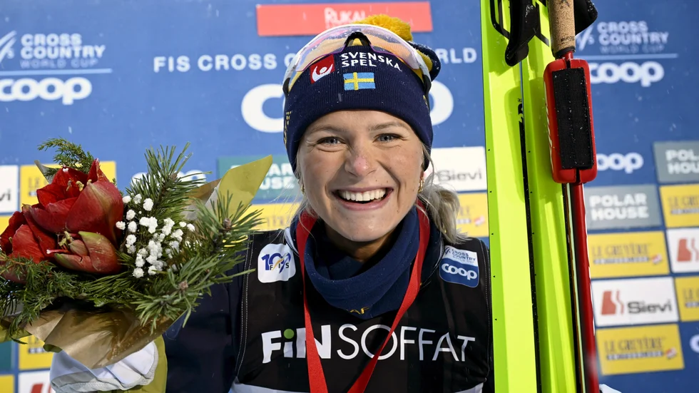 Frida Karlsson imponerade stort i Ruka.