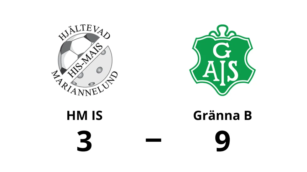 Hjältevad Mariannelunds IS förlorade mot Gränna AIS B