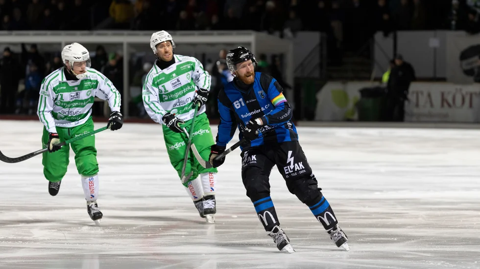 Ted Haraldsson Rahm i en av kvartsfinalerna mot Västerås, där Sirius fick ge sig i den femte och avgörande matchen.