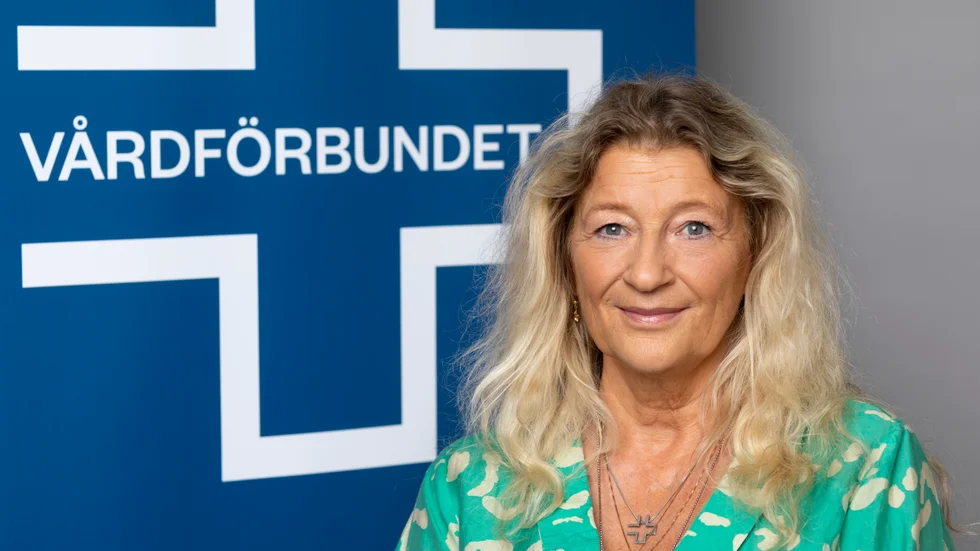 Janí Stjernström, vice ordförande vårdförbundet. Pressbild.