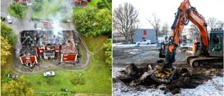 Efter tragiska branden: Här byggs ett nytt hus upp