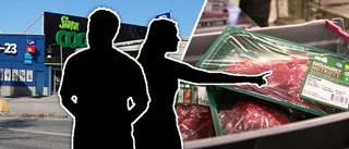 Bar ut 15 kilo kött från Coop – men glömde betala
