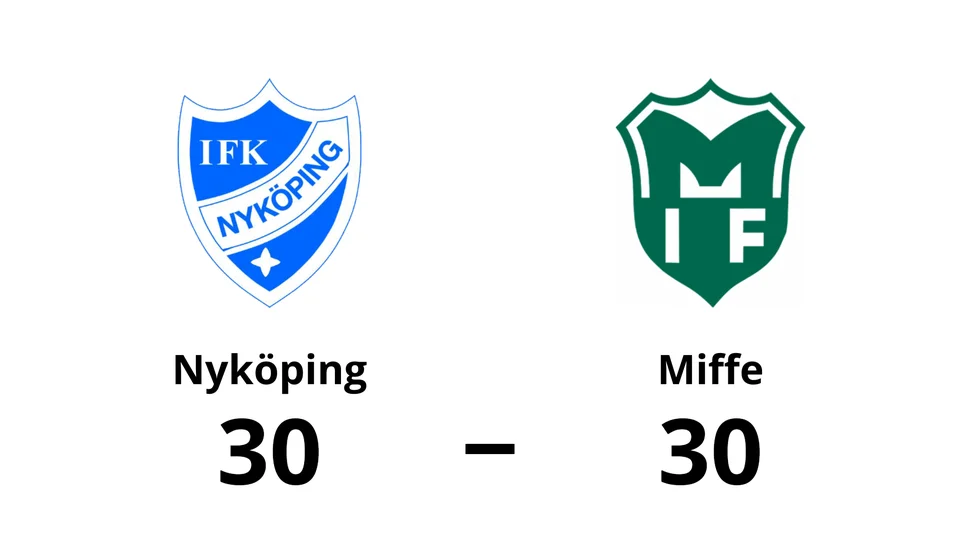 Nyköping spelade lika mot Miffe