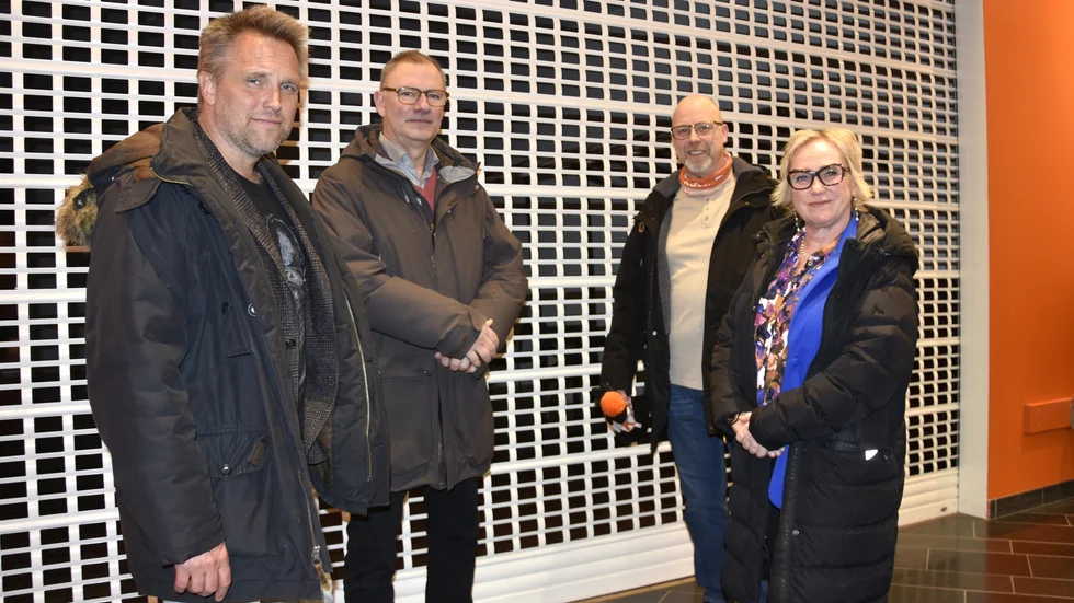 Mikael Engren, Sven Nordlund, Robert Fredriksson och Susanne Andersson vill ha ett informations- och utvecklingscenter i gallerian. "Mer folk i gallerian är bra för alla" säger Susanne Andersson.