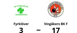 Storseger för Vingåkers BK F borta mot Fyrklöver